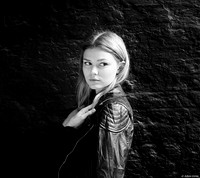 Synnove B&W face